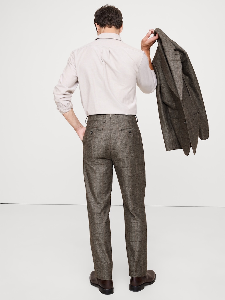 Italian Windowpane Suit Pant