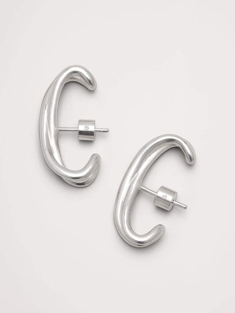 Knotted Ear Cuff With Post Backs