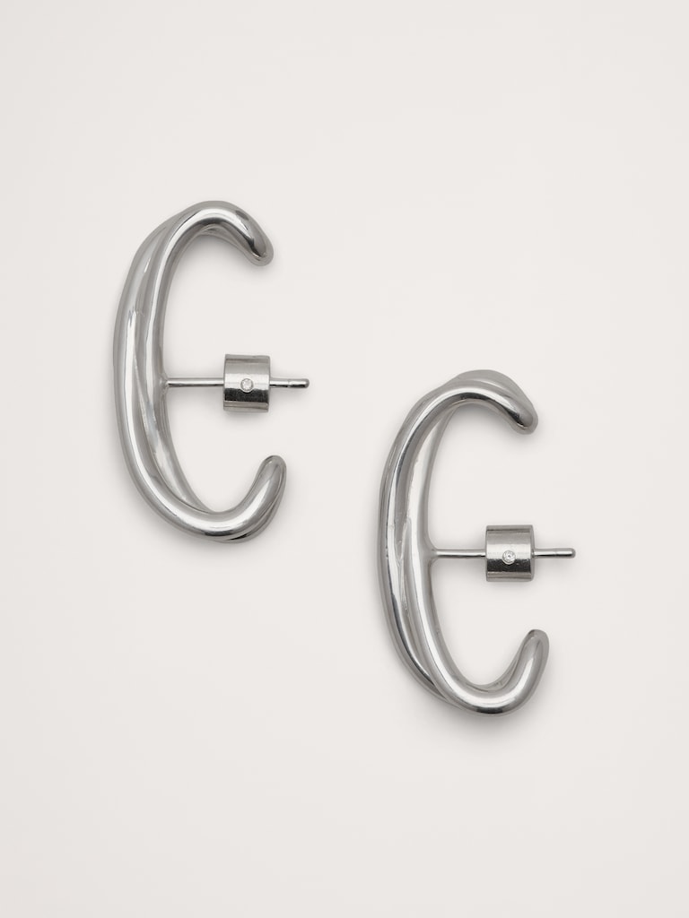 Knotted Ear Cuff With Post Backs