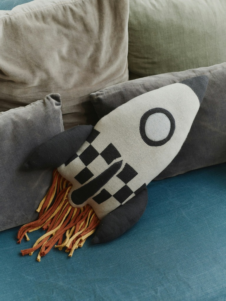 Lorena Canals Knitted Cushion Rocket