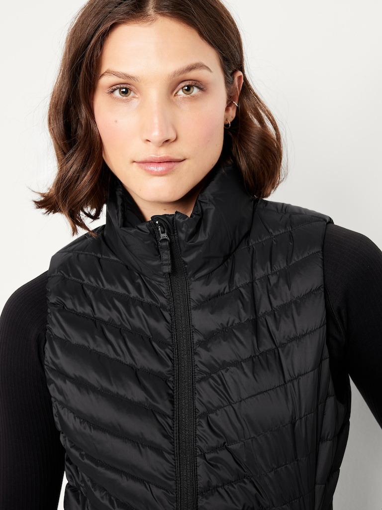Water-Resistant Packable Puffer Vest