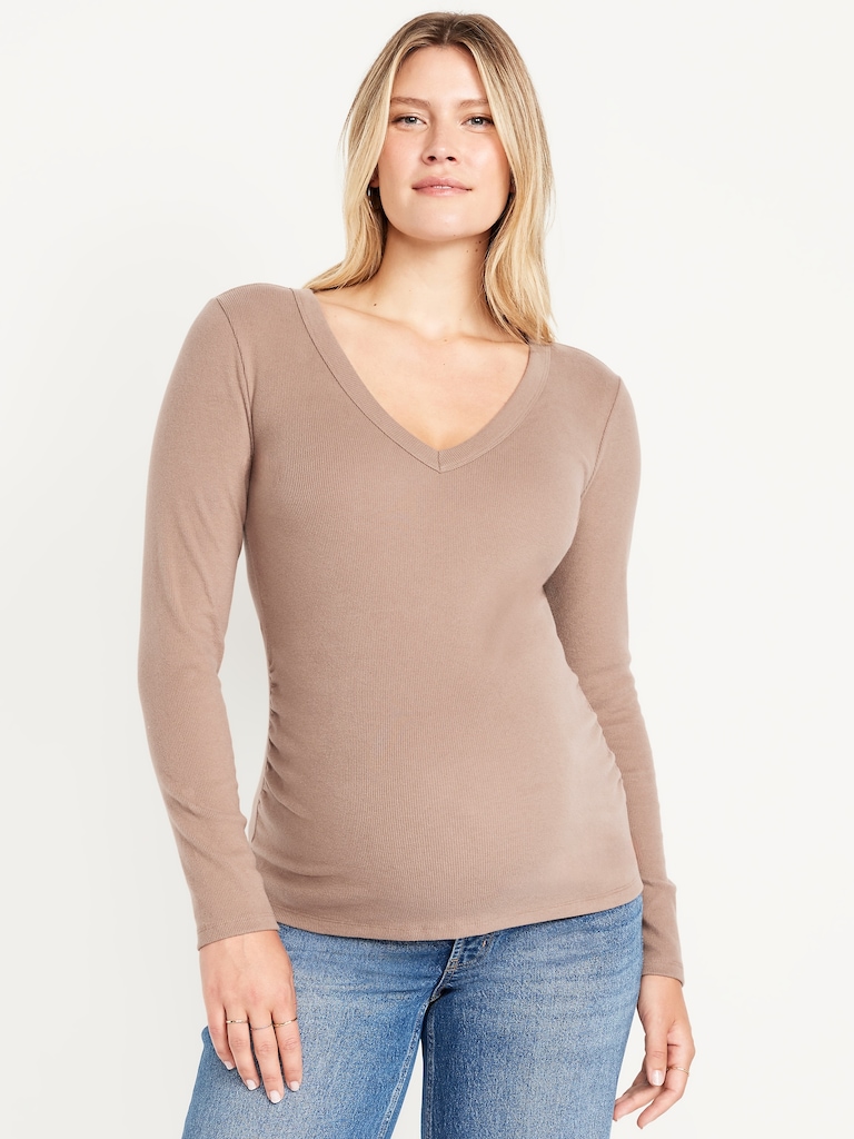 Maternity Cozy Snug V-Neck T-Shirt