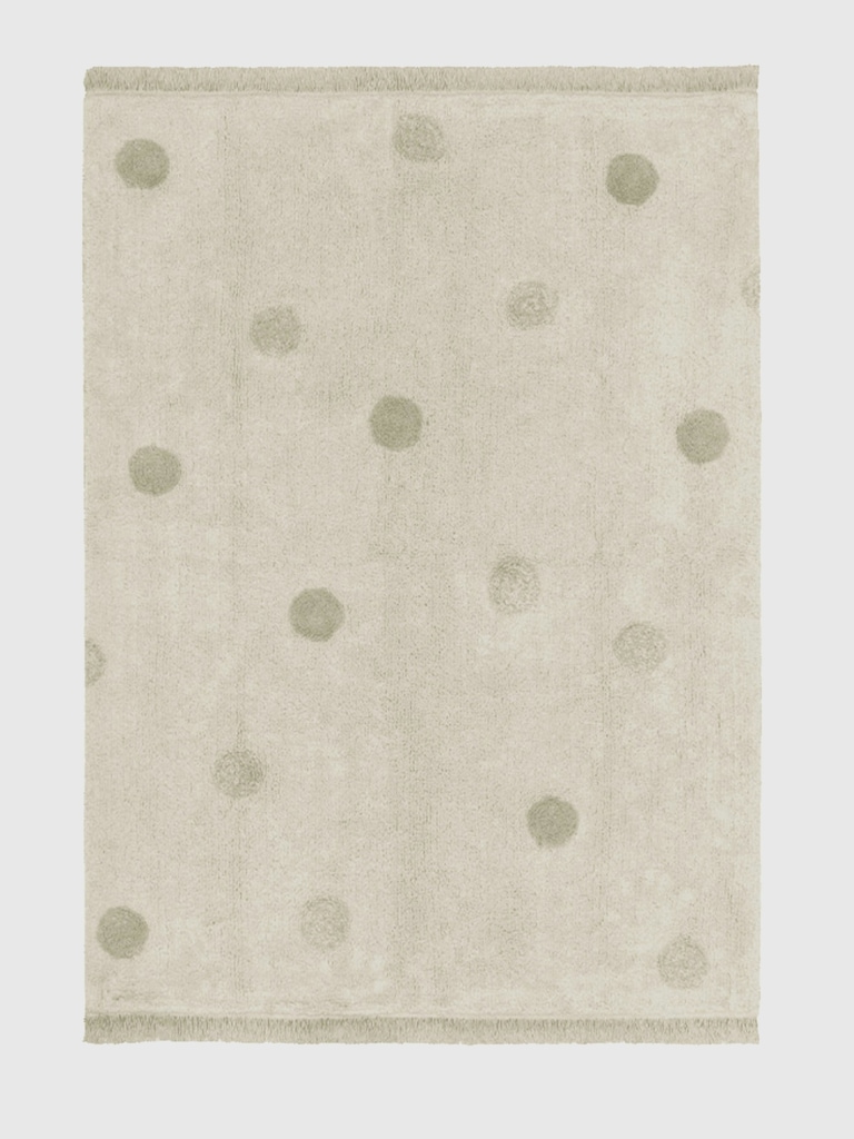 Lorena Canals Washable Rug Hippy Dots Olive
