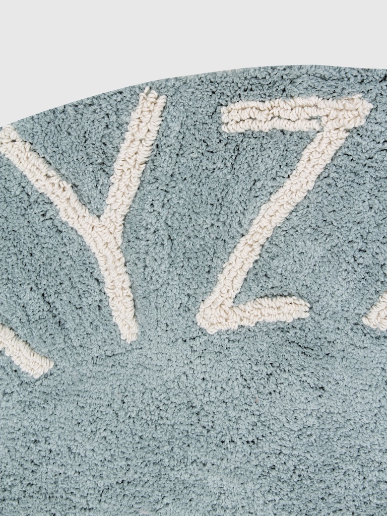 Lorena Canals Washable Rug ABC Natural Vintage Blue