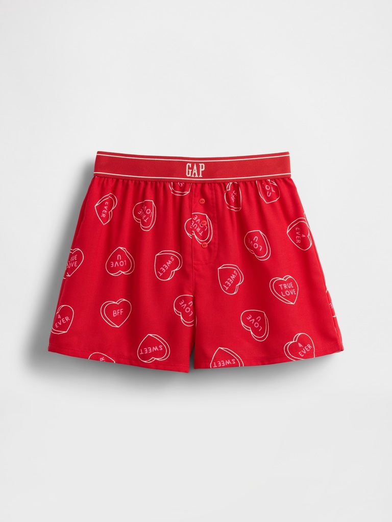 Kids Recycled Flannel PJ Boxer Shorts