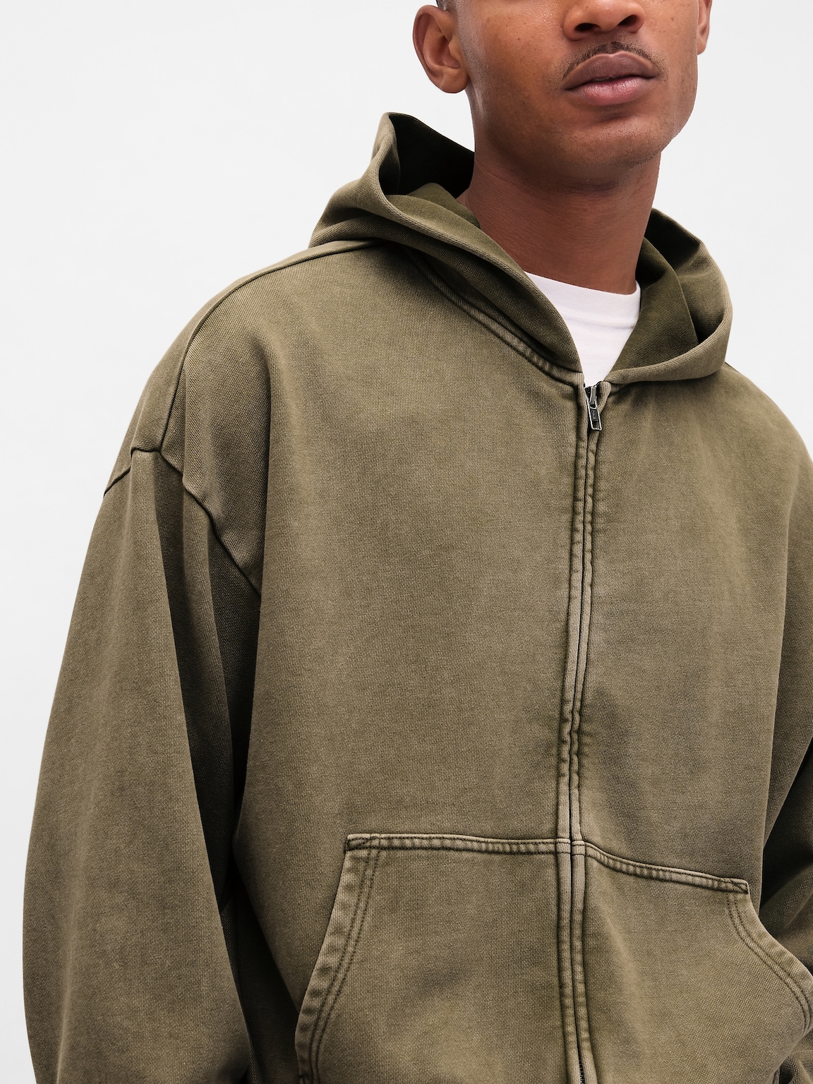 Heavyweight Oversized Zip Hoodie