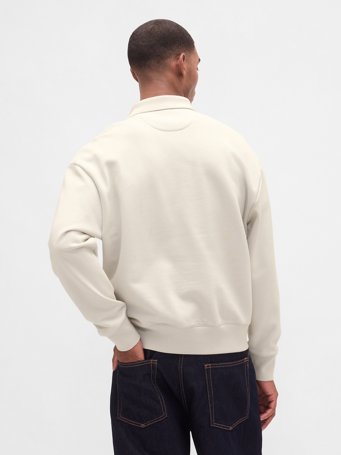 Heavyweight Oversized Polo Sweatshirt