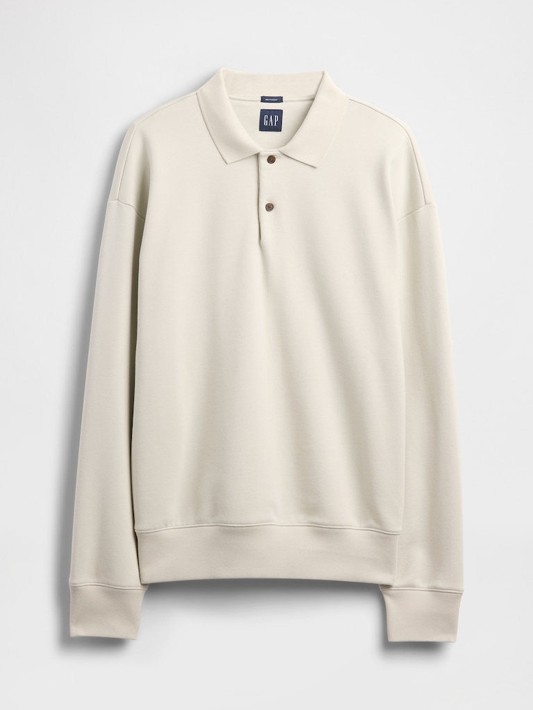 Heavyweight Oversized Polo Sweatshirt