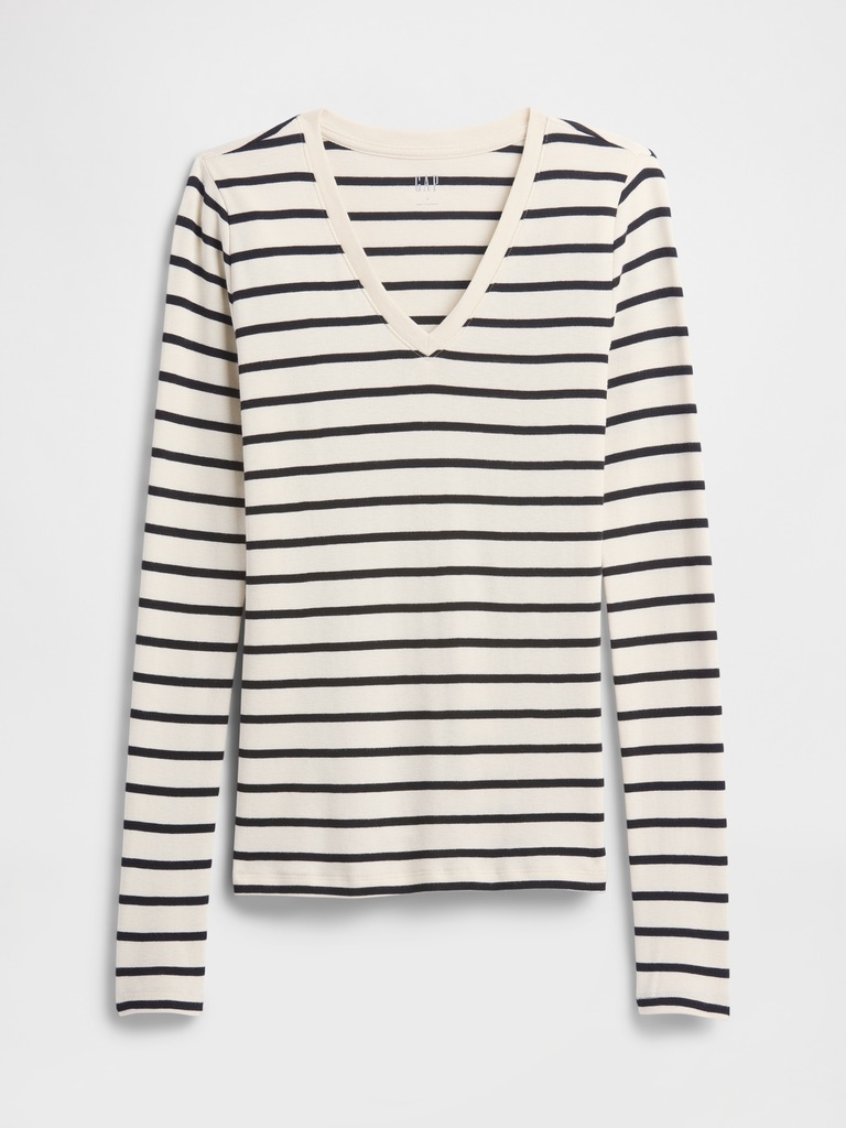 Stripe V-Neck T-Shirt