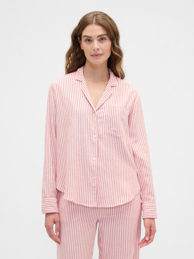 Relaxed Flannel Sleep Shirt