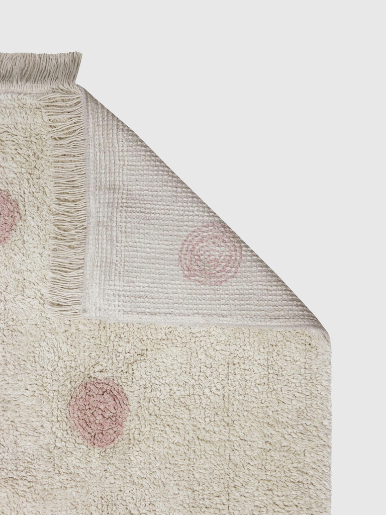 Lorena Canals Washable Rug Hippy Dots Vintage Nude