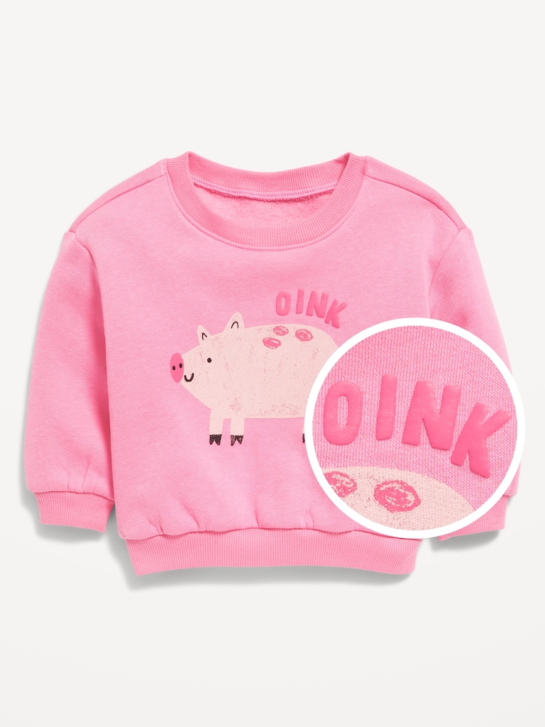 Printed Crew-Neck Sweatshirt for Baby