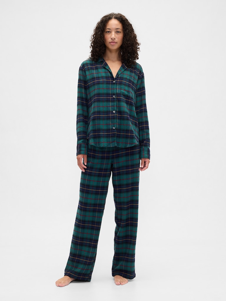 Relaxed Flannel Sleep Shirt