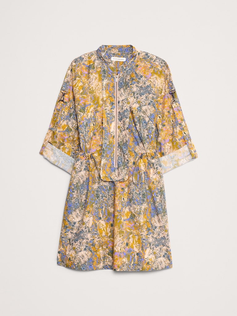 Cotton Utility Mini Dress