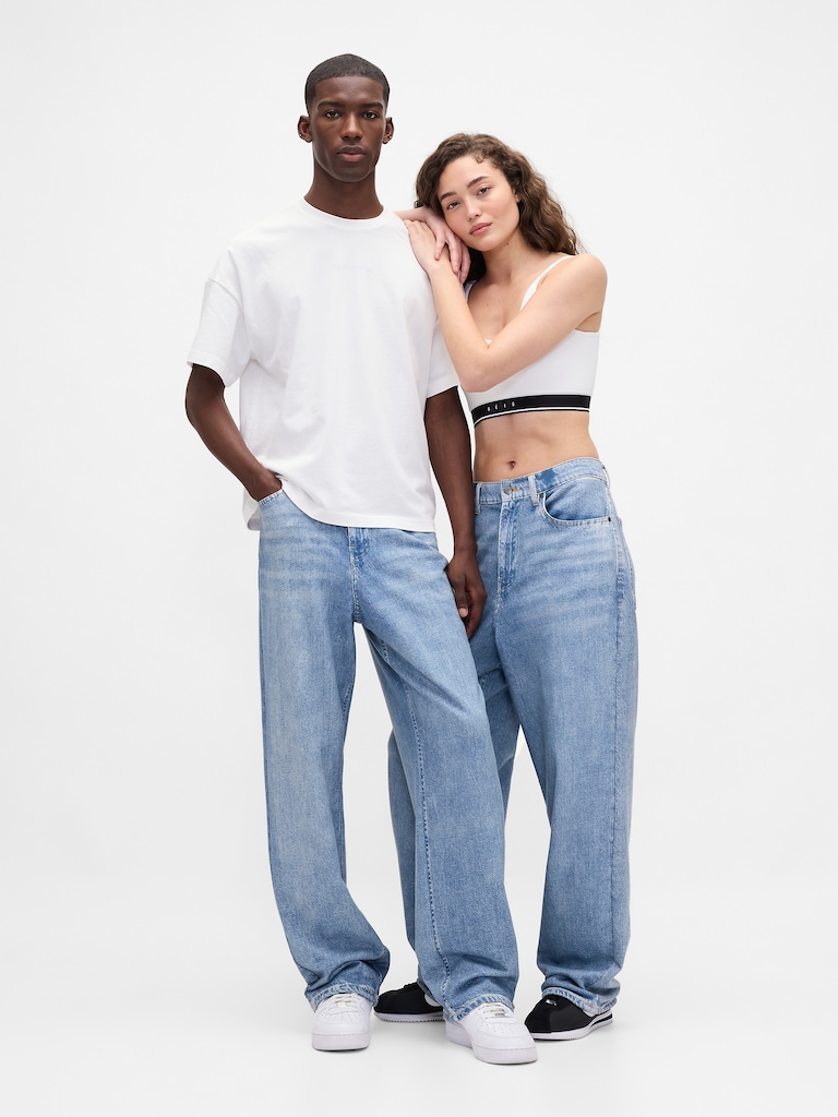 Gap × BÉIS Knit Denim Baggy Jeans