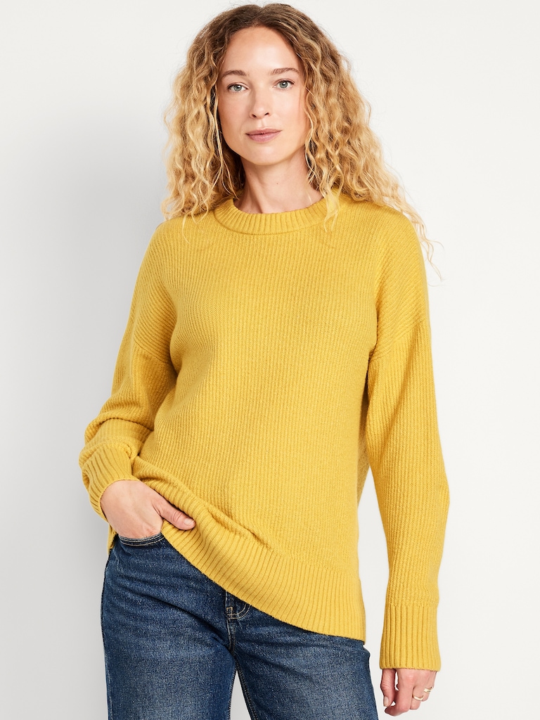 SoSoft Crew-Neck Tunic Sweater