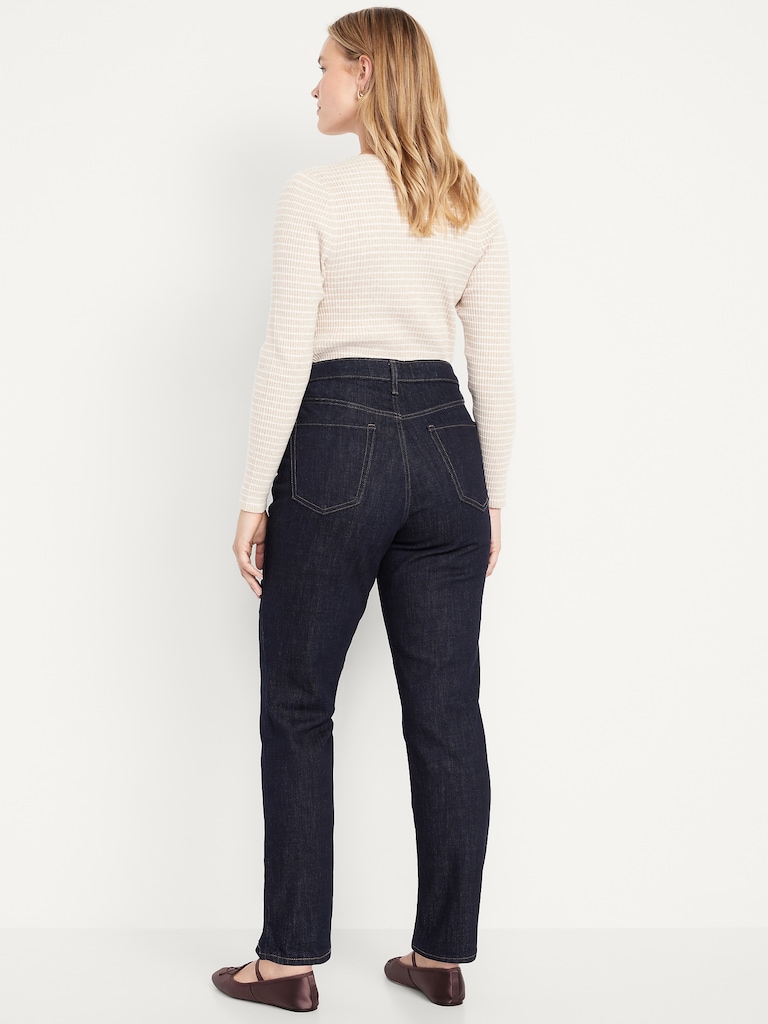 Extra High-Waisted Straight Jeans