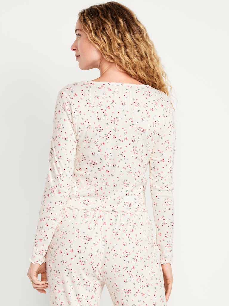 Cozy Ribbed Pajama Top