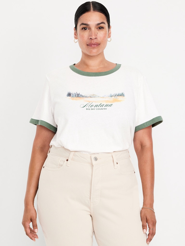 EveryWear Graphic Ringer T-Shirt