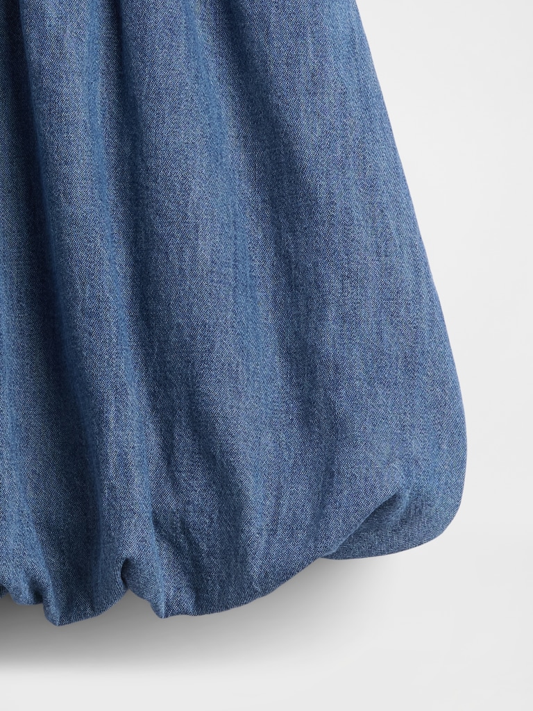 Kids Denim Bubble Skirt