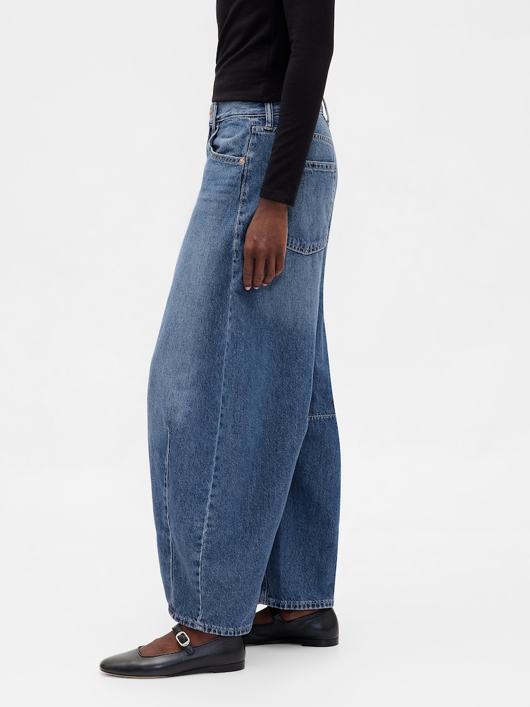 High Rise Horseshoe Jeans