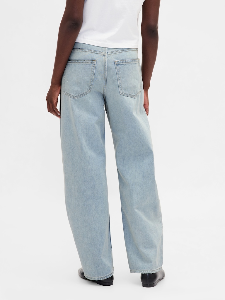 High Rise Barrel Jeans