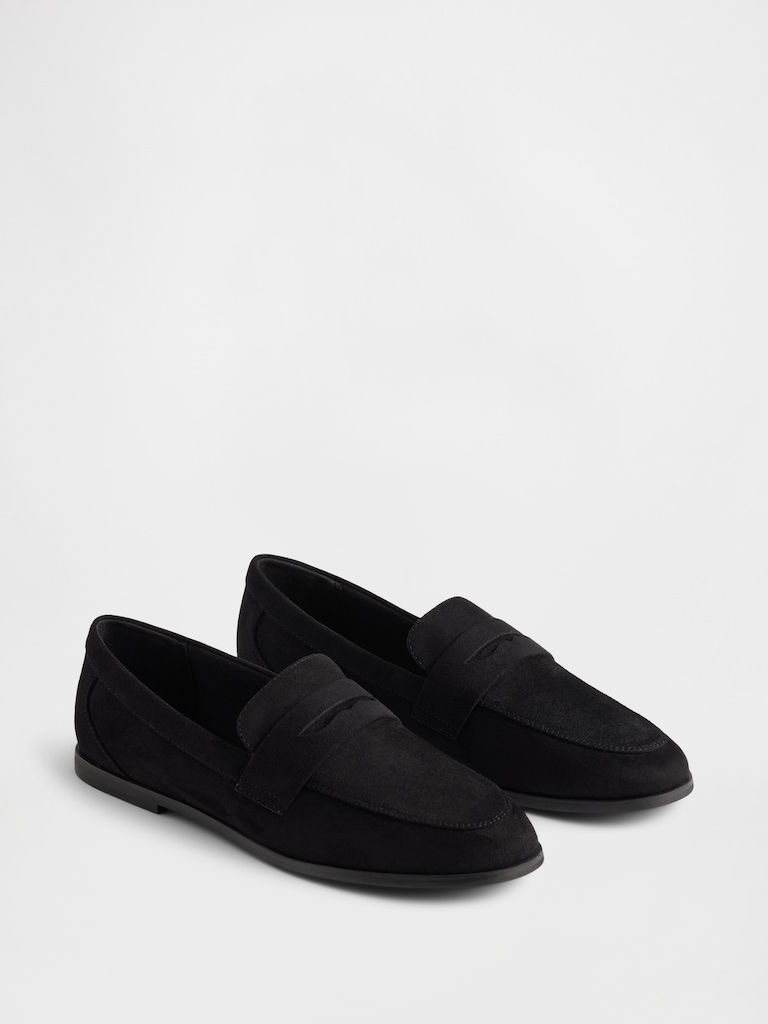 Vegan Suede Loafers
