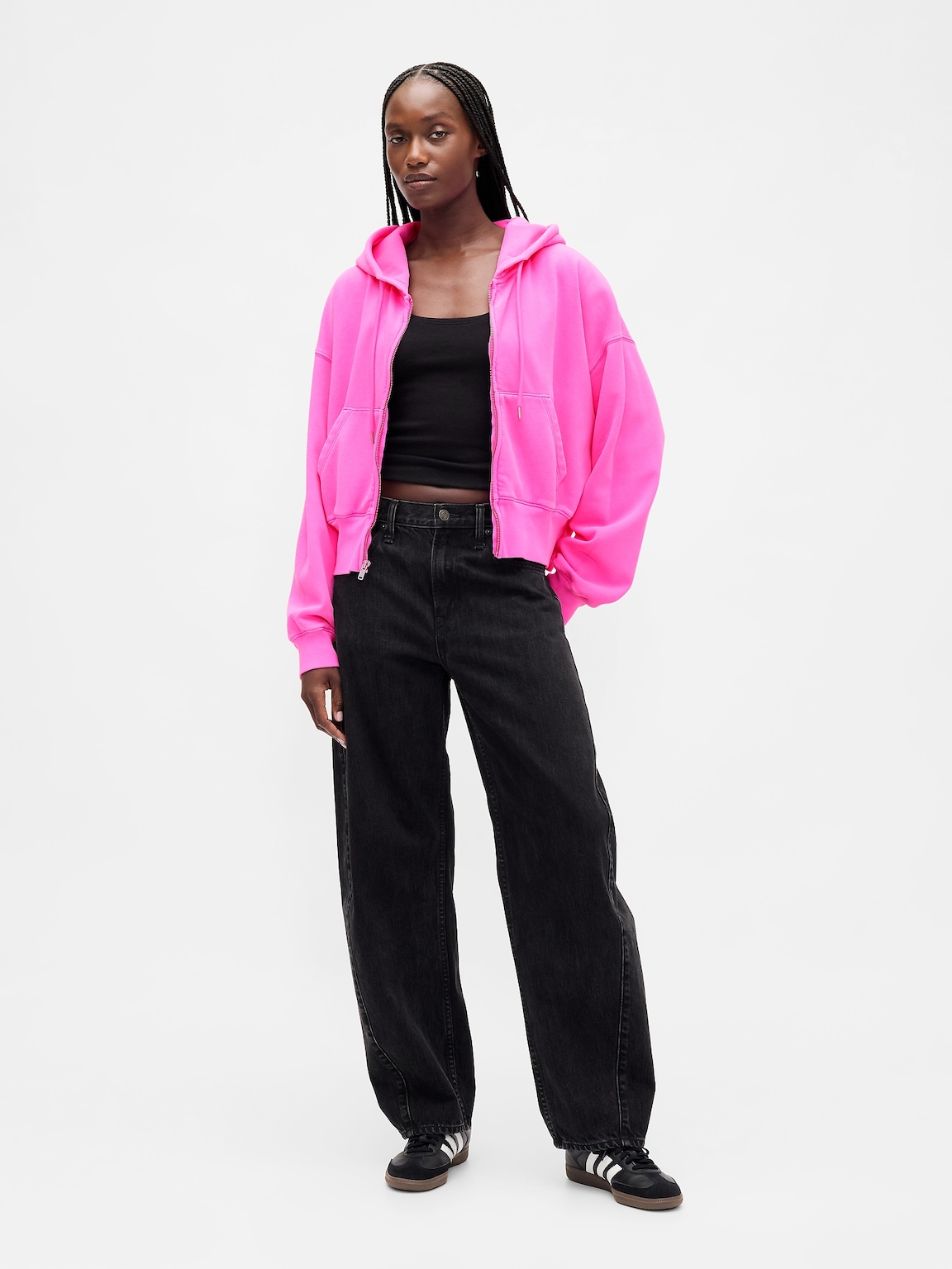 VintageSoft Full-Zip Wedge Hoodie