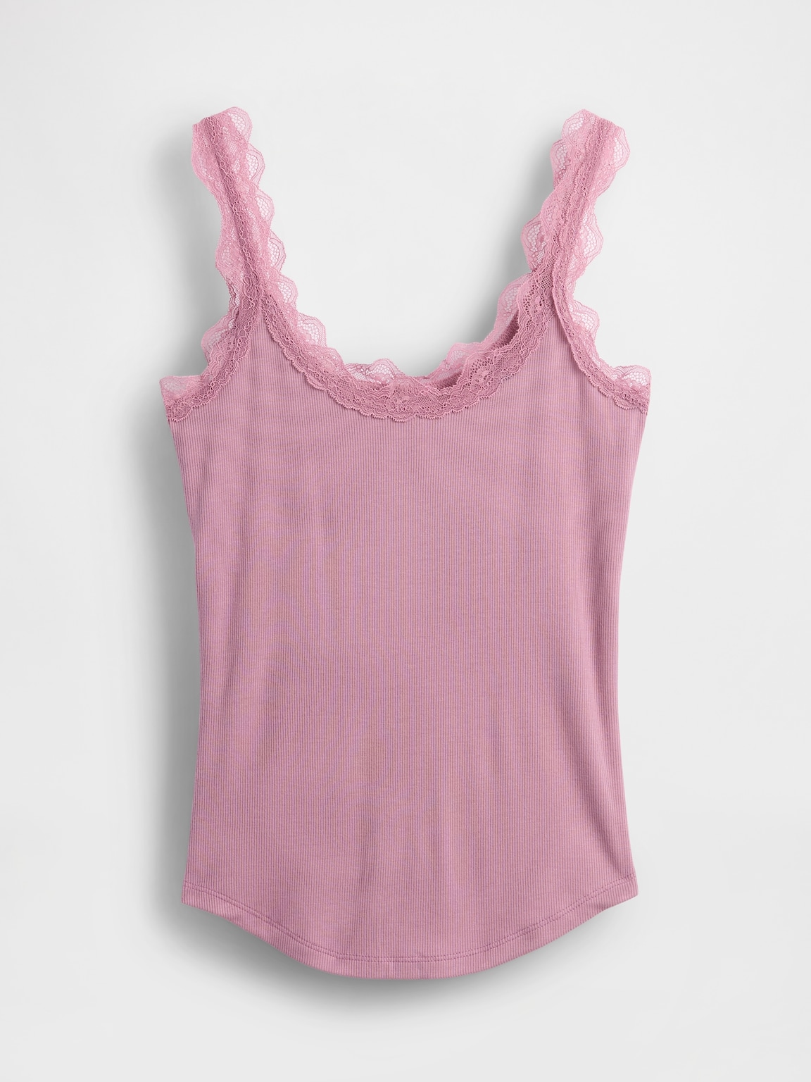 Mini Rib Lace PJ Tank Top