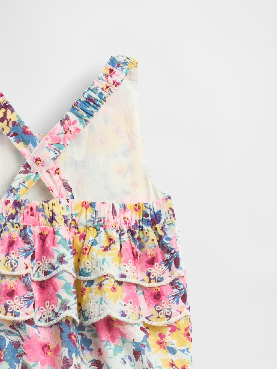 Baby Ruffle-Back Floral One-Piece