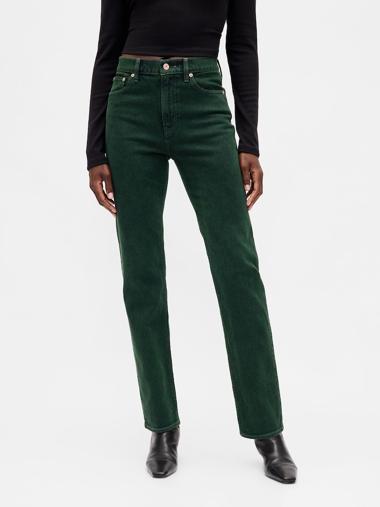 High Rise '90s Slim Straight Jeans
