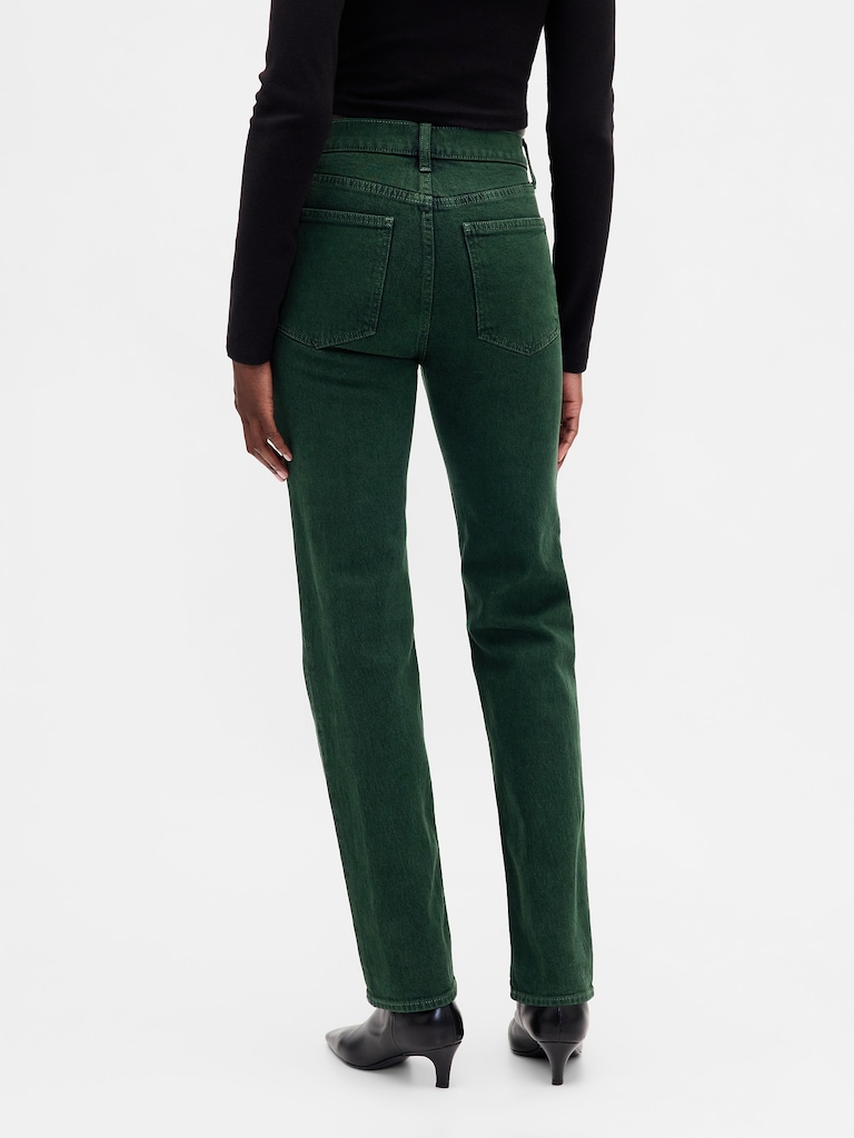 High Rise '90s Slim Straight Jeans