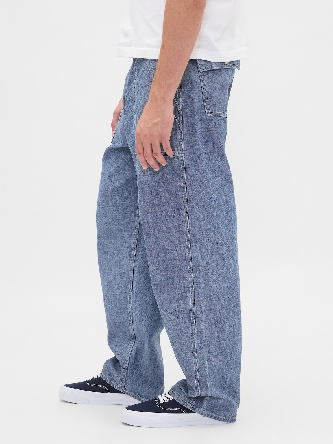 Heavyweight Chambray Baggy Trouser Jeans
