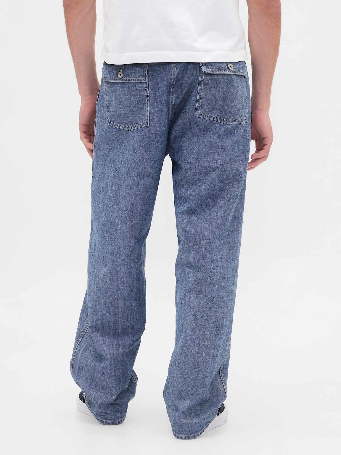 Heavyweight Chambray Baggy Trouser Jeans