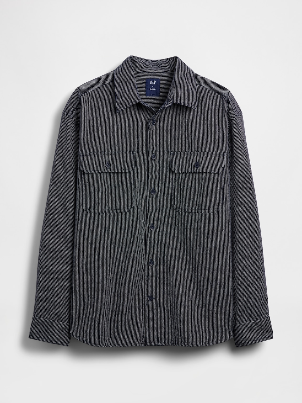 Denim Stripe Big Shirt