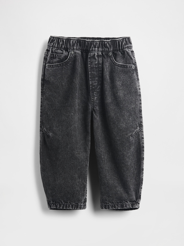 Baby & Toddler Pull-On Barrel Jeans