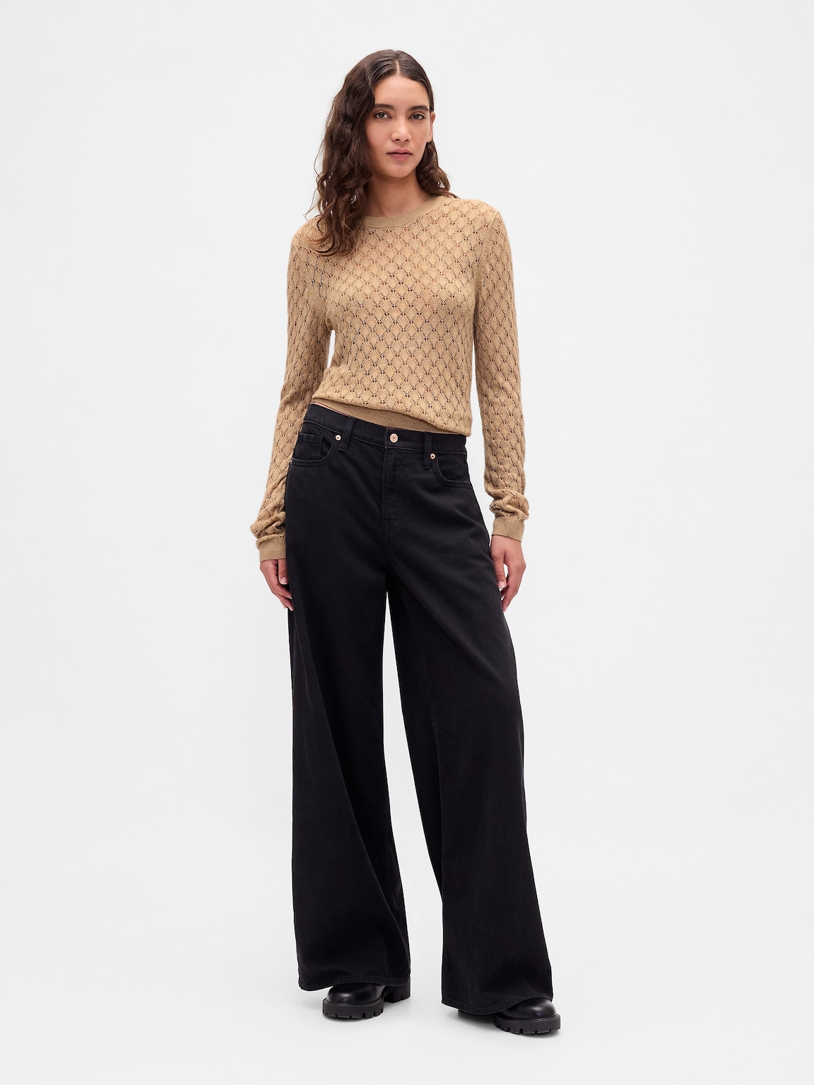 Pointelle Sweater