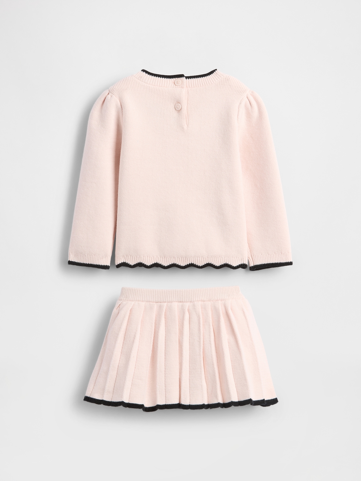 Baby Bow Sweater Skort Set