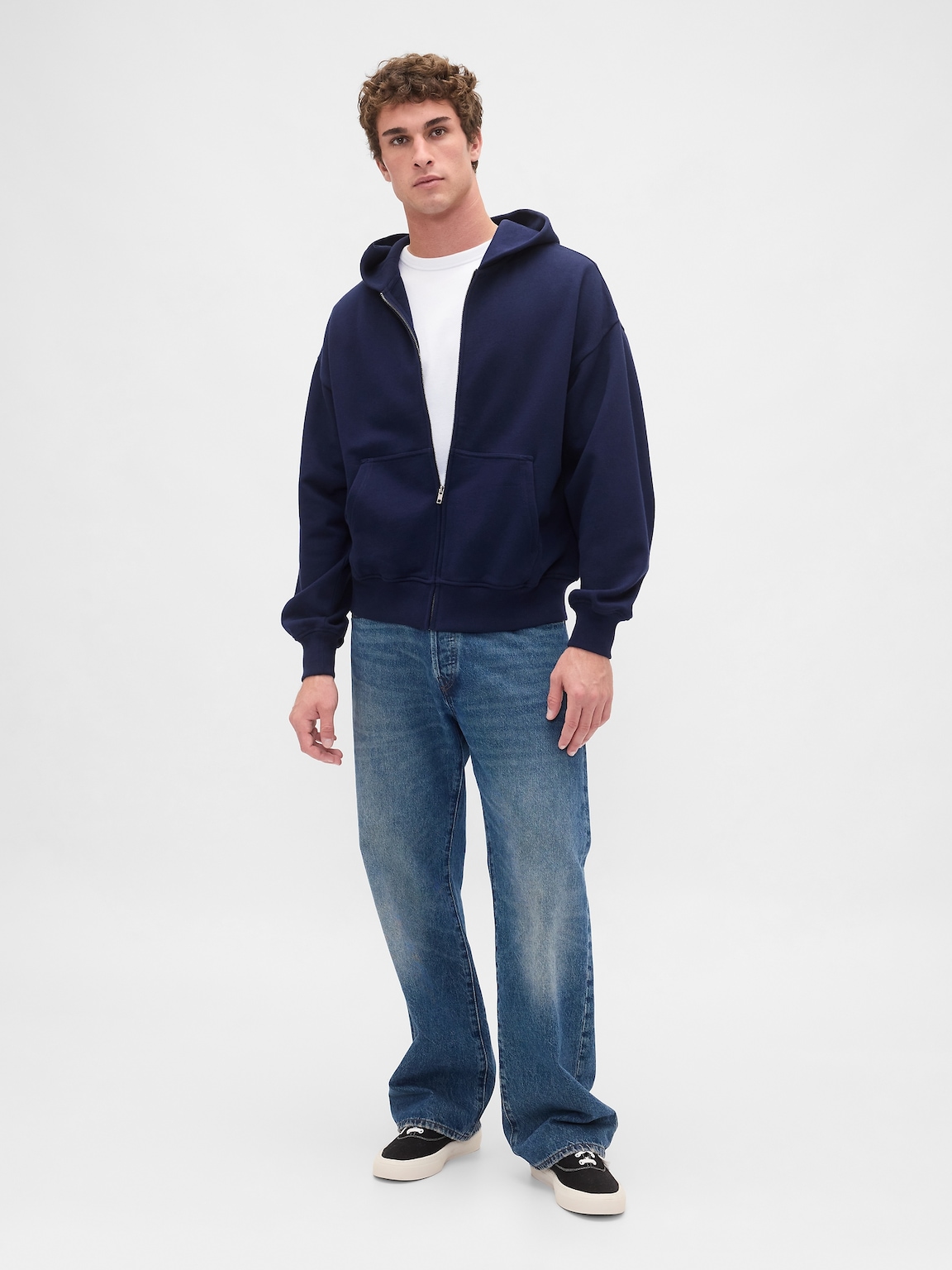 Heavyweight Oversized Zip Hoodie