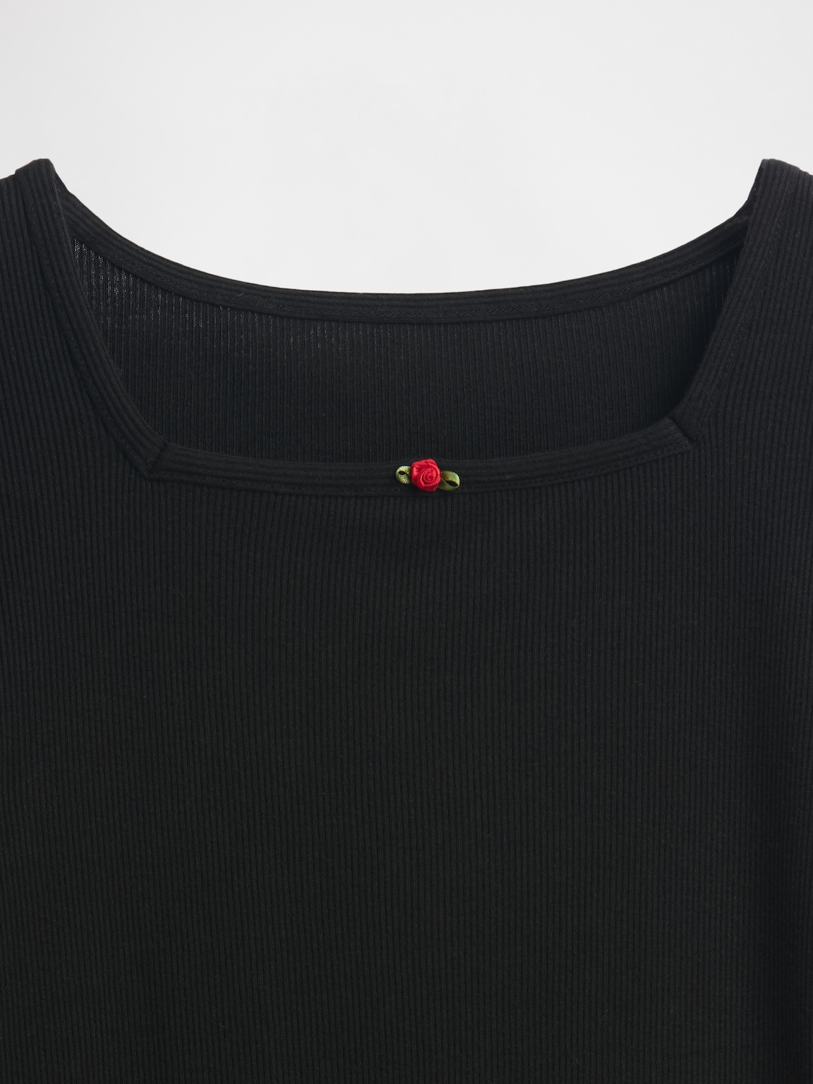 Kids Rib Puff-Sleeve Top