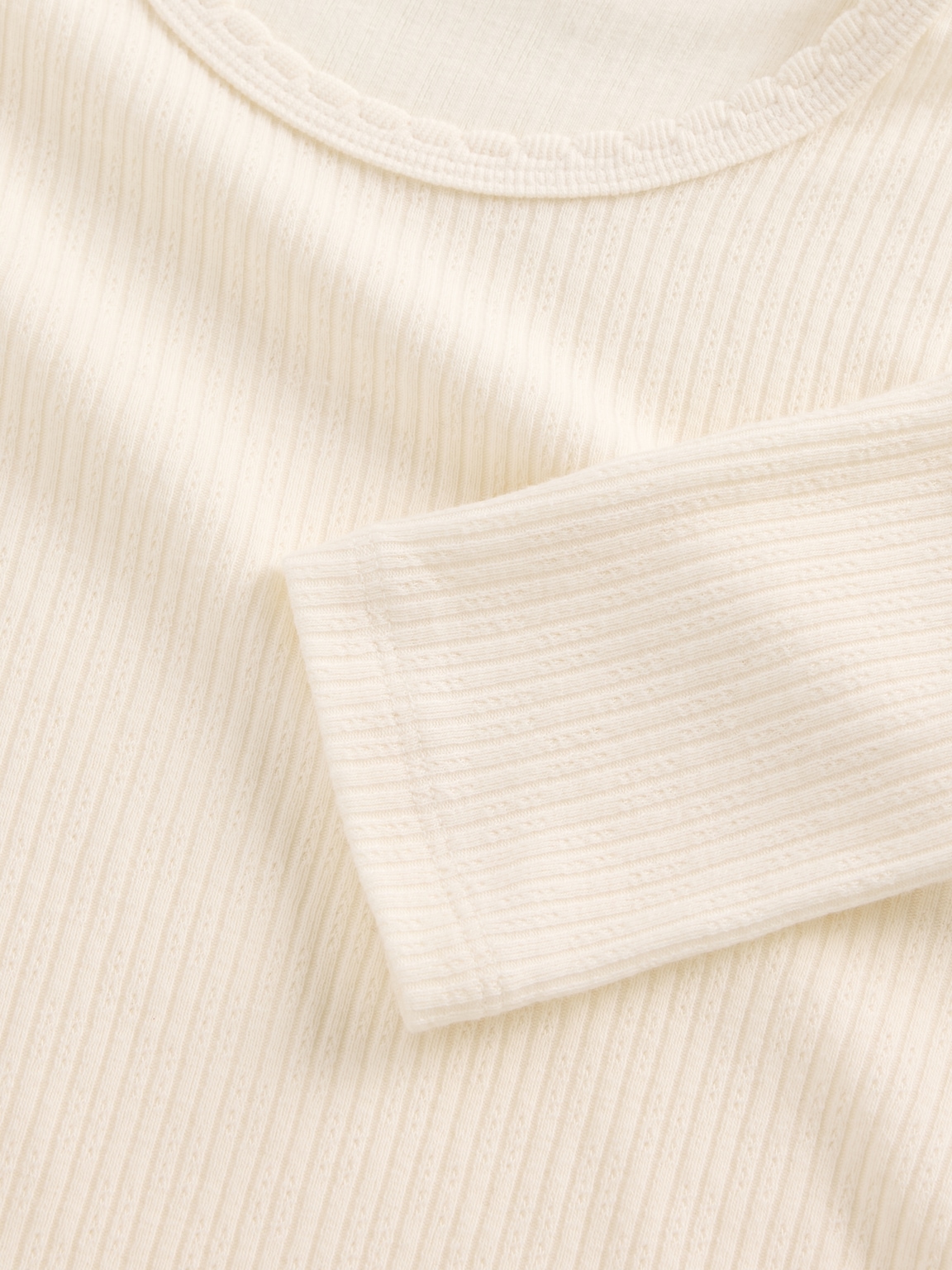 Pointelle Rib T-Shirt