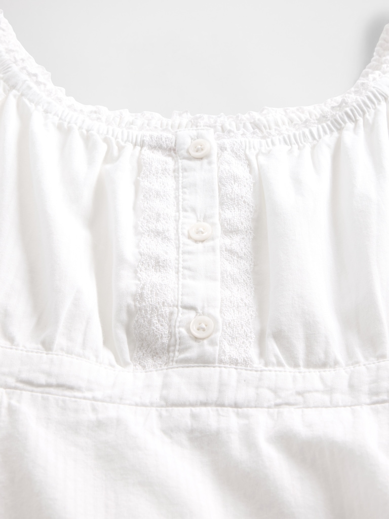 Kids Puff-Sleeve Fitted Top