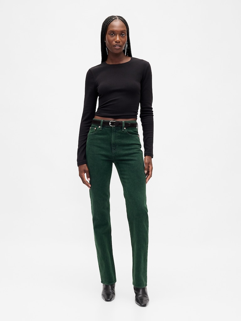 High Rise '90s Slim Straight Jeans