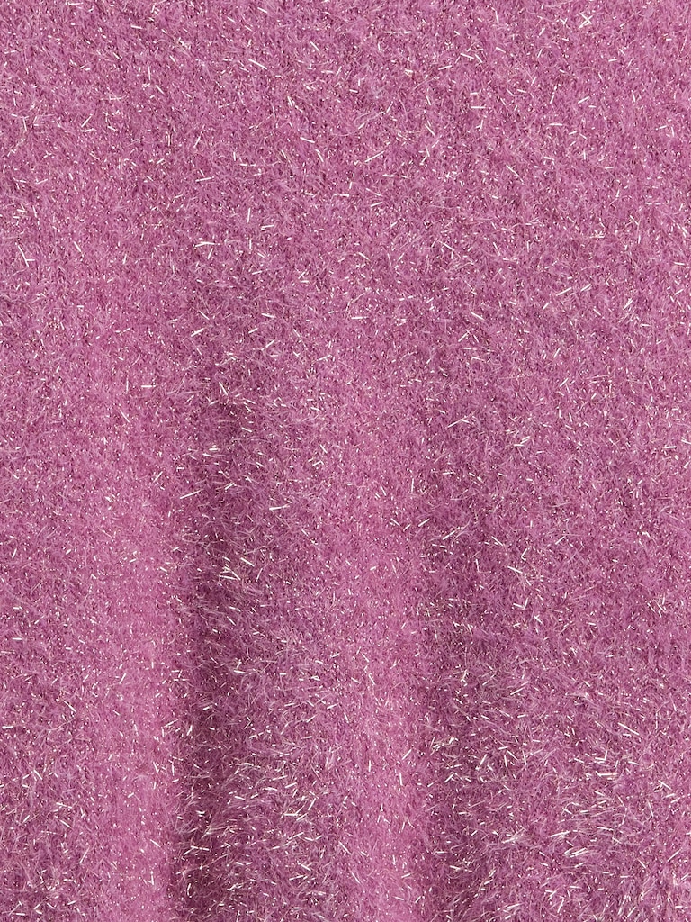 Kids Metallic Eyelash Crewneck Sweater