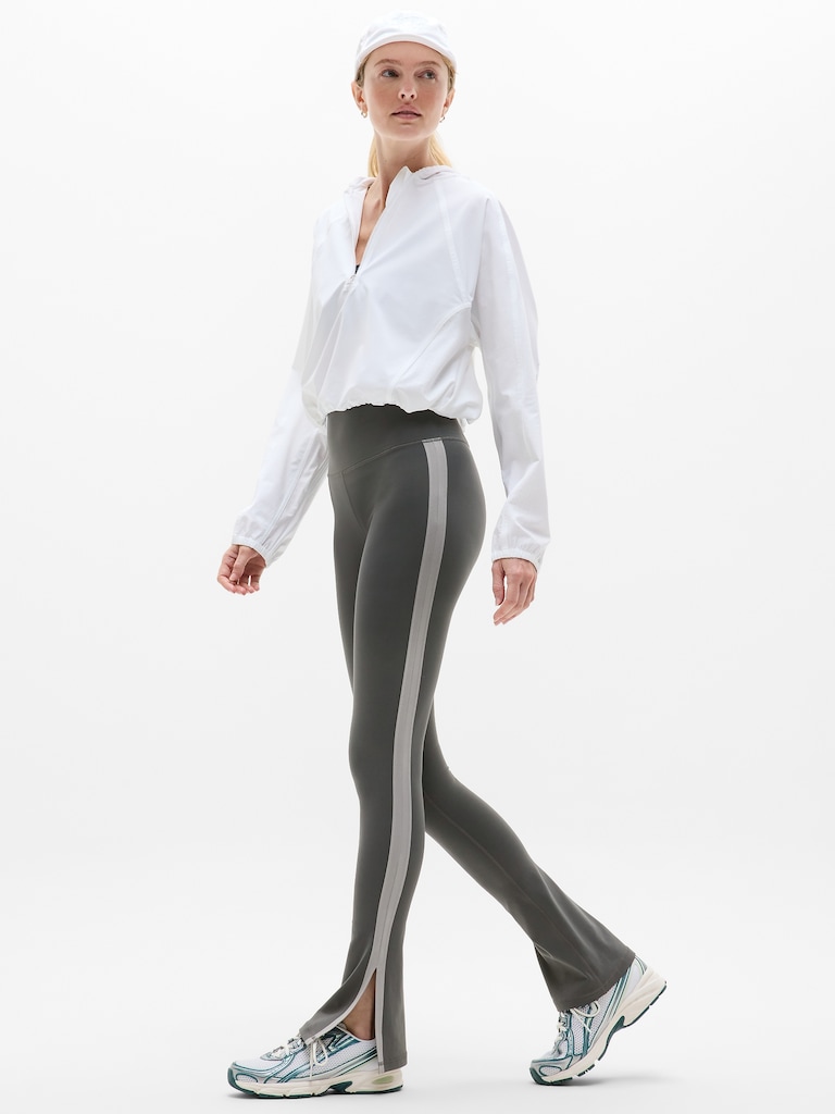 Elation Ultra High Rise Sport Stripe Split Slim Flare
