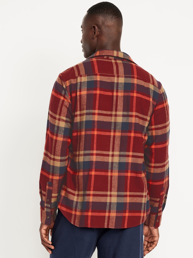 Plaid Flannel Pocket Shirt