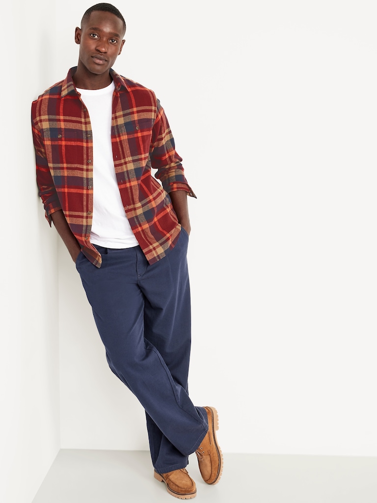 Plaid Flannel Pocket Shirt