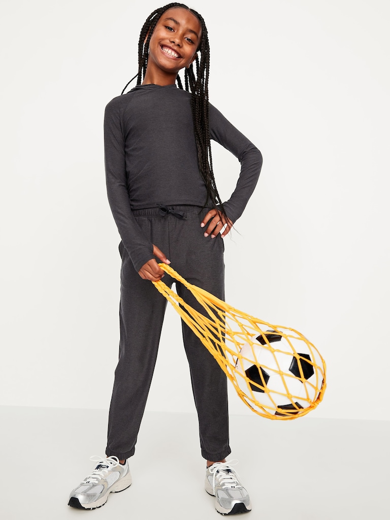 CloudMotion High-Waisted Jogger Sweatpants for Girls