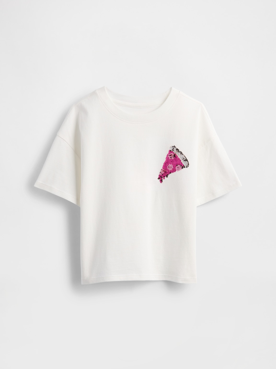 Kids Oversized Flippy Sequin Graphic T-Shirt