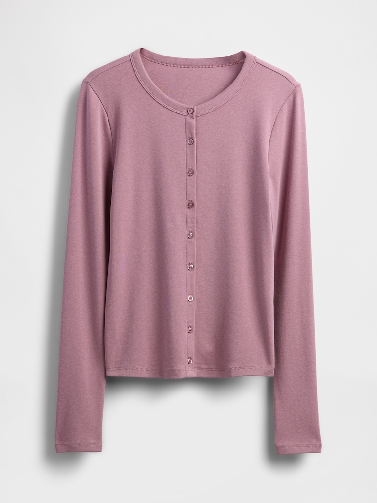 Modern Crewneck Cardigan